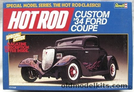 Revell 1/25 Custom '34 Ford Coupe (1934 Ford Coupe), 7127 plastic model kit